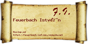 Feuerbach István névjegykártya